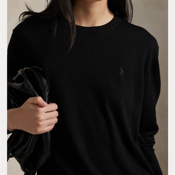 Polo Ralph Lauren Wool Crewneck Sweater, Sort